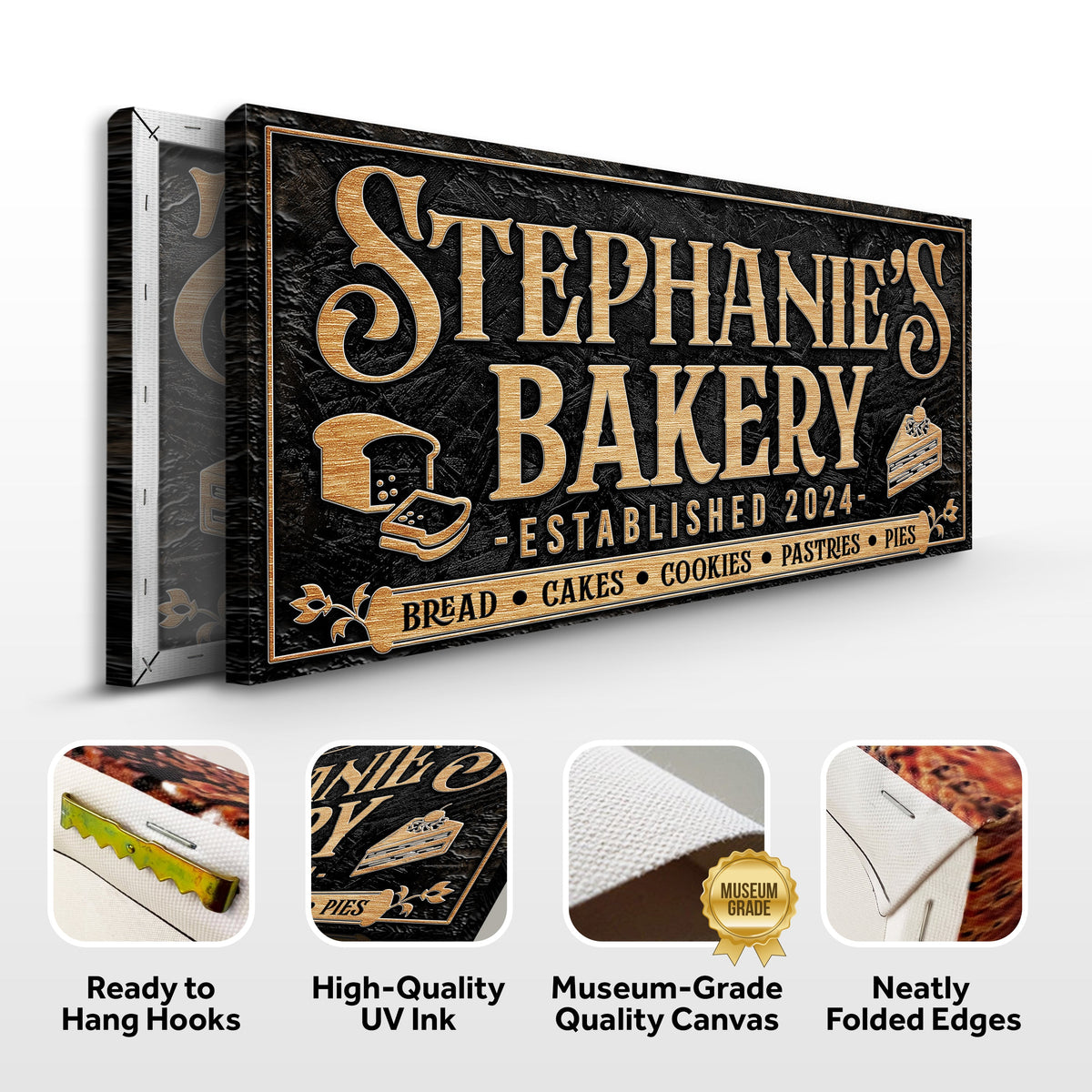 Personalized Bakery Sign by Tailored Canvases