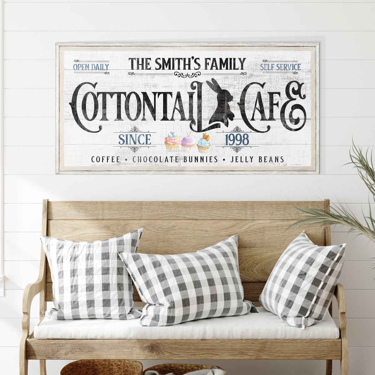 Personalized Easter Bunny Sign by Tailored Canvases