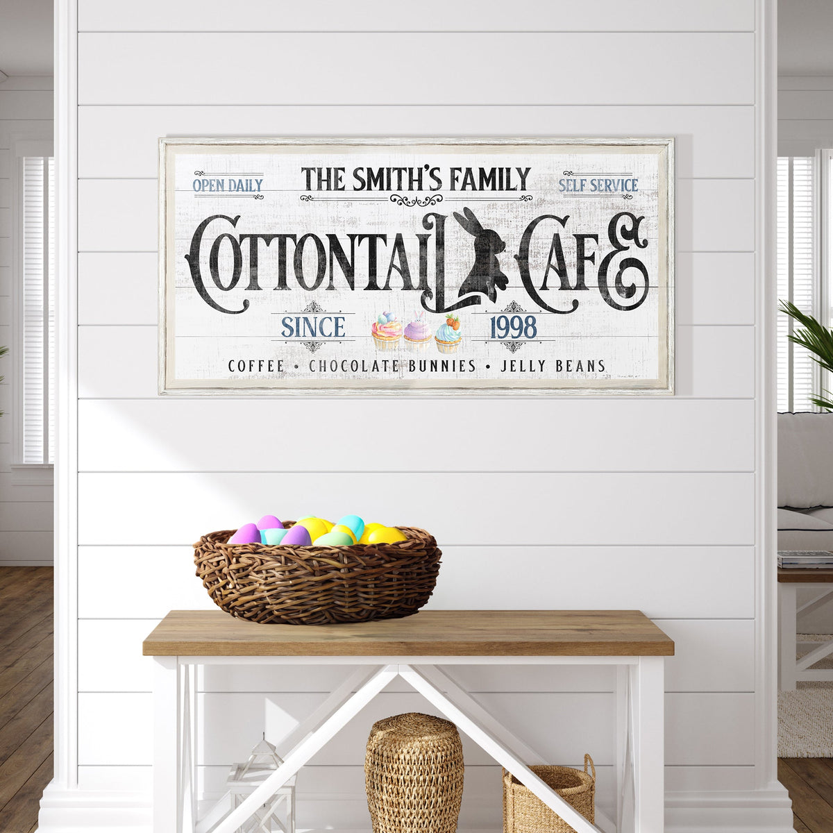 Personalized Easter Bunny Sign by Tailored Canvases