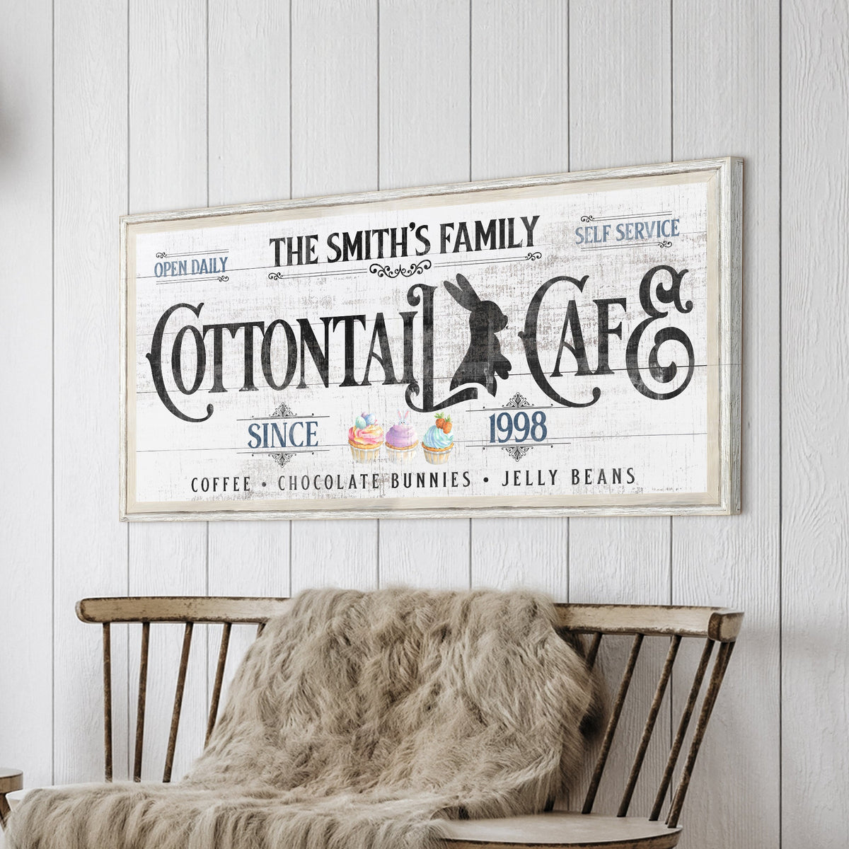 Personalized Easter Bunny Sign by Tailored Canvases