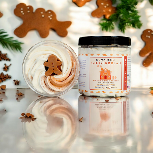 Gingerbread whipped body butter with ginger and cinnamon scent