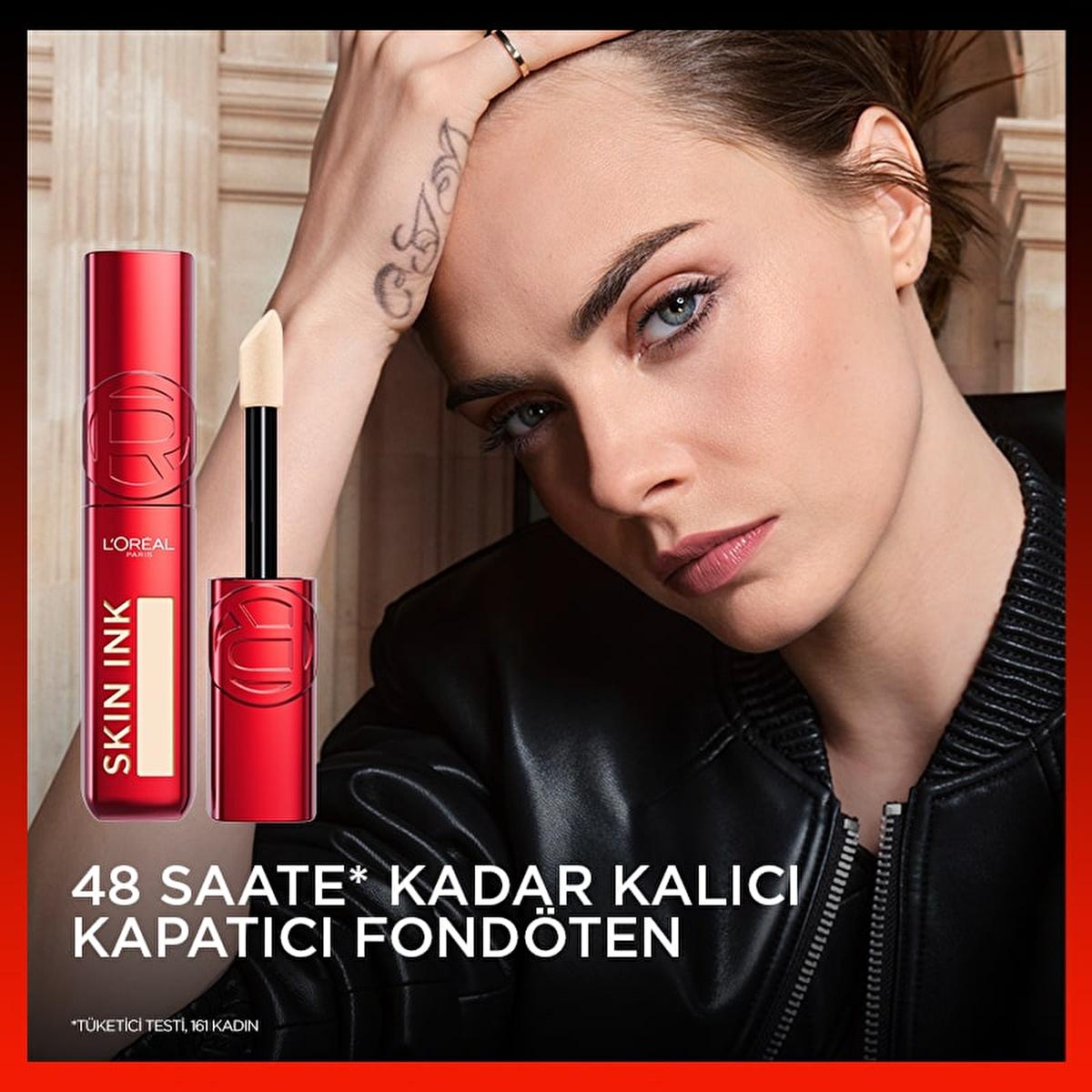 Loreal Paris Skin Ink: 48H Long-Lasting Full Coverage Liquid Foundation - Lightweight, Breathable, Transfer-Resistant Formula by Beauty Care Bag