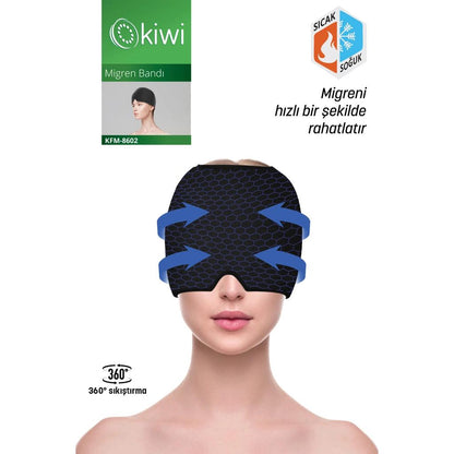 Kiwi Hot & Cold Compress Migraine Relief Band KFM-8602 by Beauty Care Bag