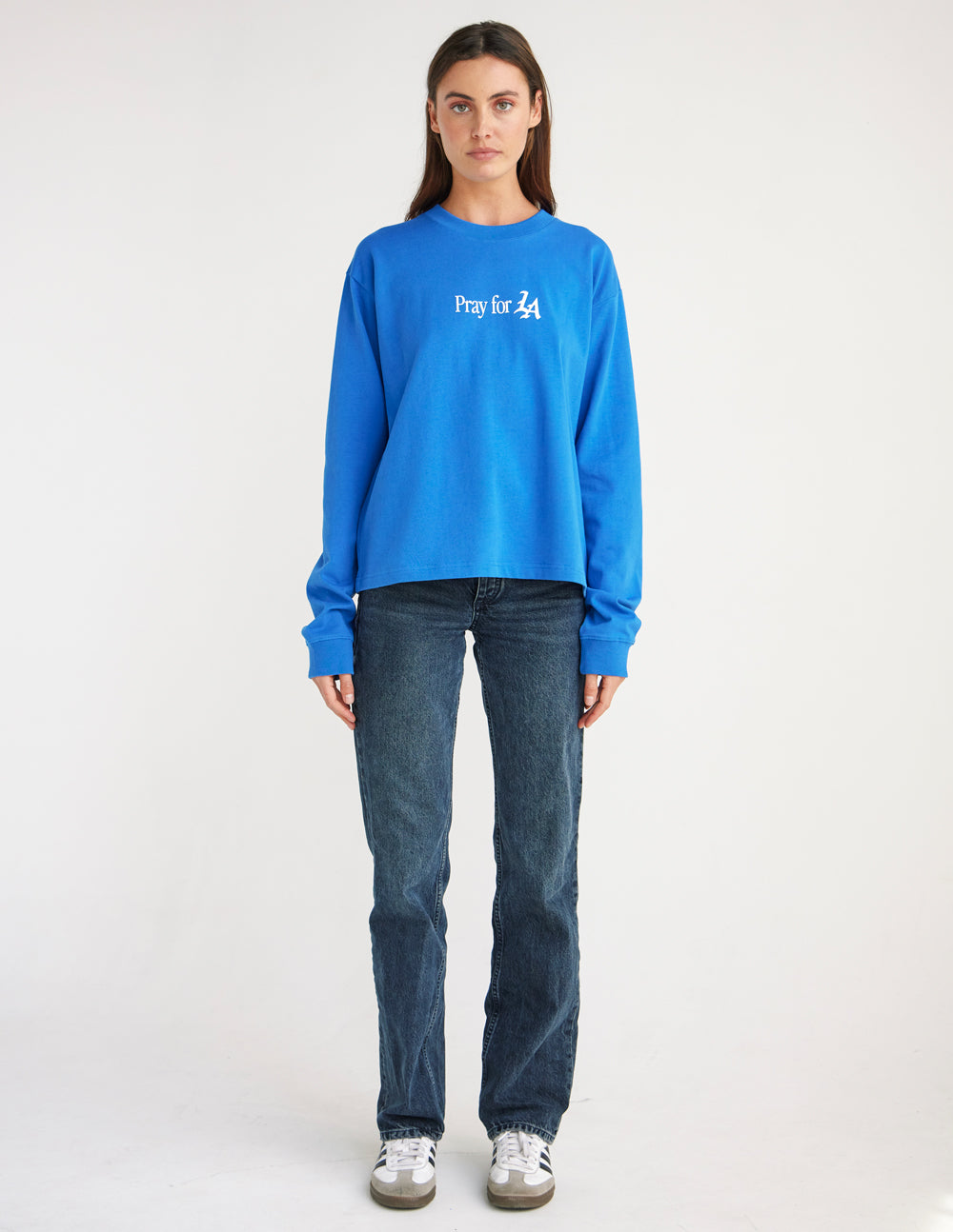 Pray for Los Angeles LS Heavyweight Tee by Elevated Faith