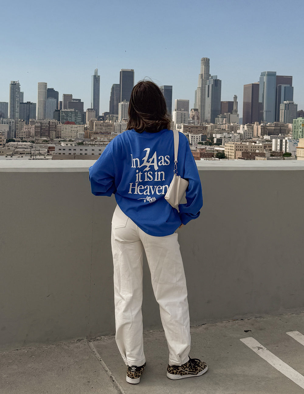 Pray for Los Angeles LS Heavyweight Tee by Elevated Faith
