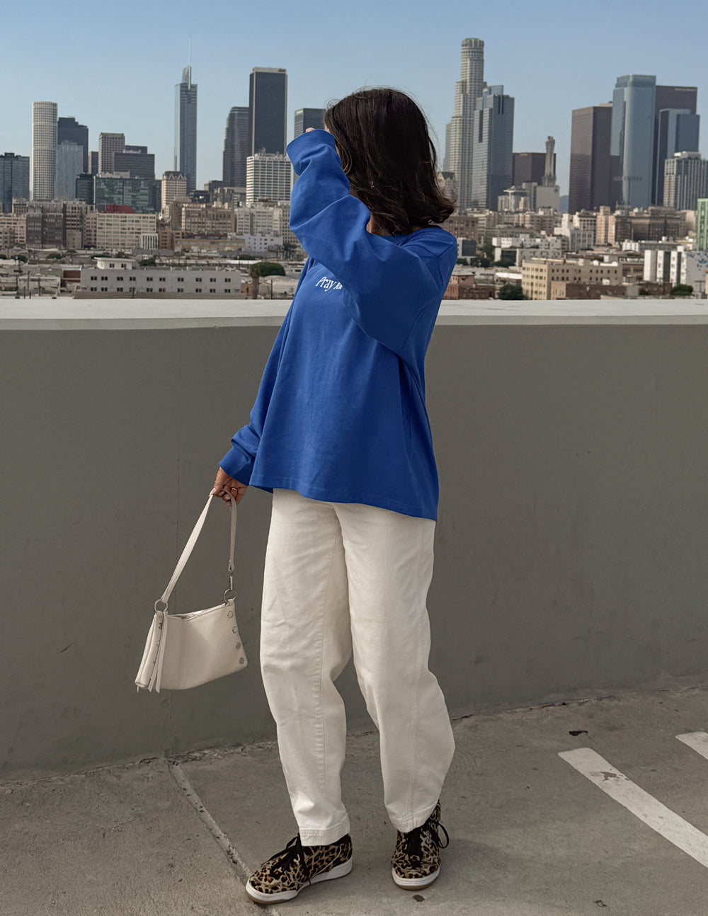Pray for Los Angeles LS Heavyweight Tee by Elevated Faith