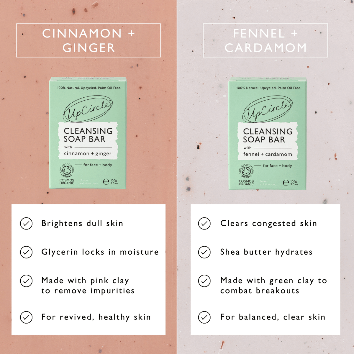 Fennel + Cardamom Chai Cleansing Bar by UpCircle