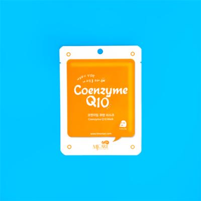 MjCare Coenzyme Q10 Face Mask - Age-Defying Skincare with Hyaluronic Acid, Hydrating & Single-Use by Beauty Care Bag