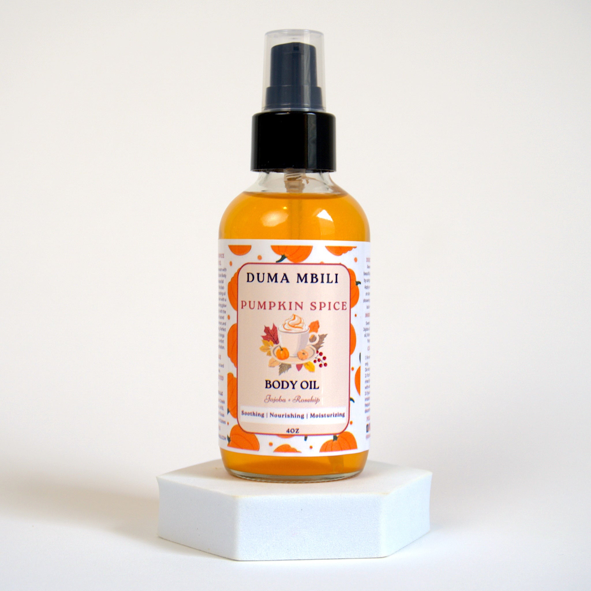 Fall Harvest body oil collection in autumn scents
