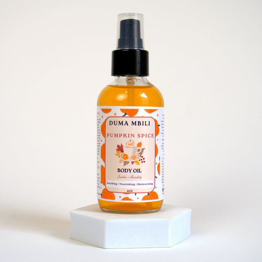 Fall Harvest body oil collection in autumn scents