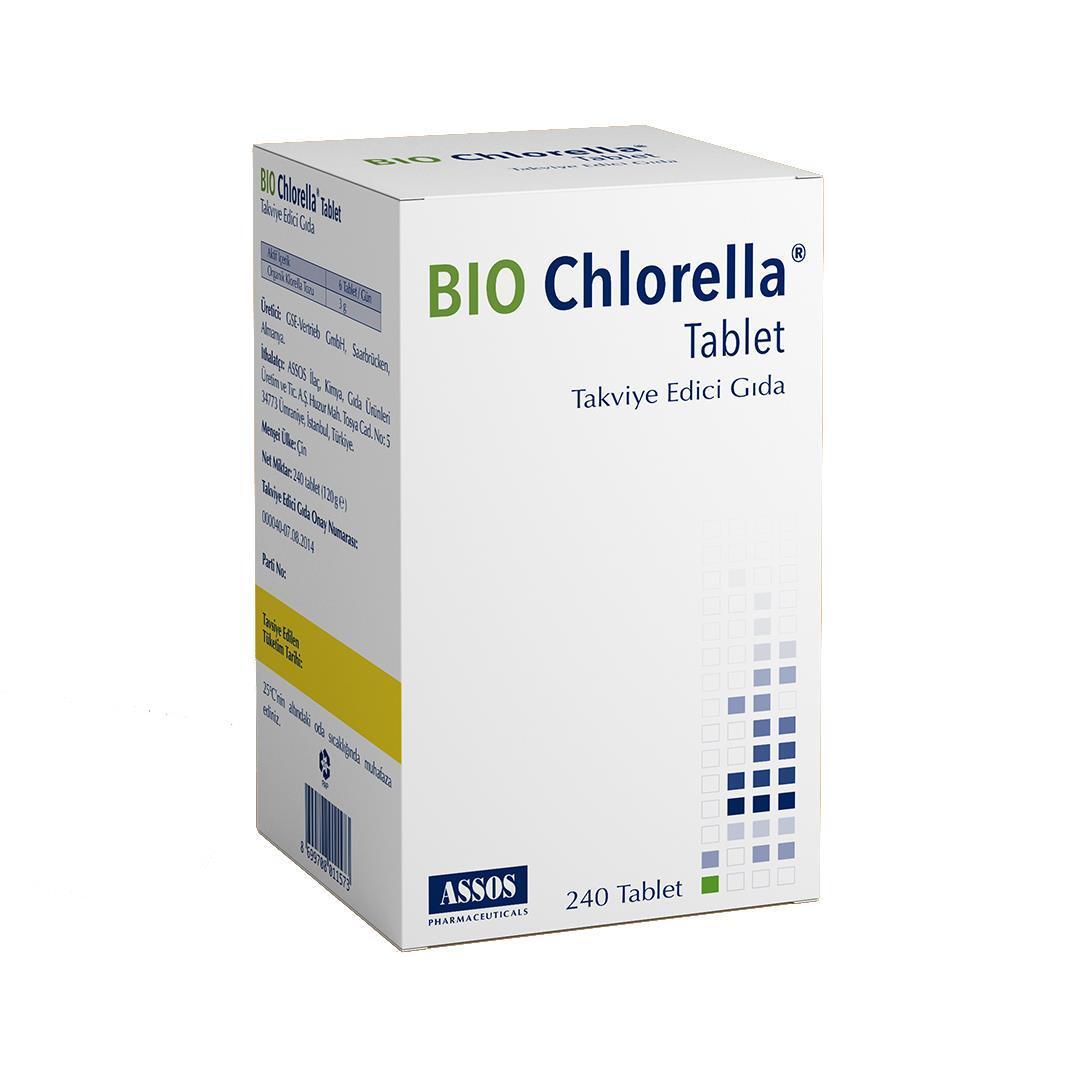 Bio-Chlorella 240 Tablet Dietary Supplement - 500mg Organic Chlorella Powder per Tablet by Beauty Care Bag