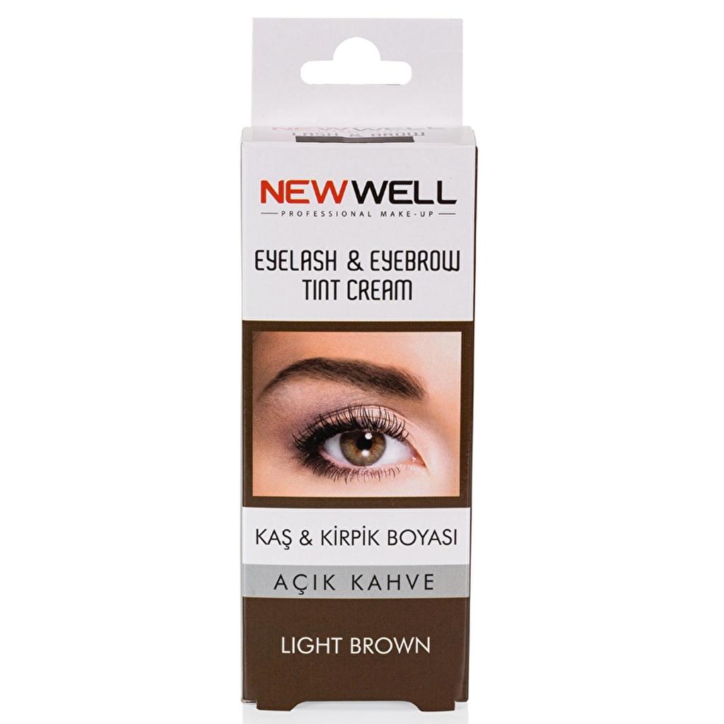 New Well Eyebrow & Eyelash Dye for Natural Definition Light Brown by Beauty Care Bag