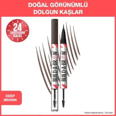 Maybelline New York 2-in-1 Brow Pen and Gel - Precise Application & Long-Lasting - 260 Deep Brown by Beauty Care Bag