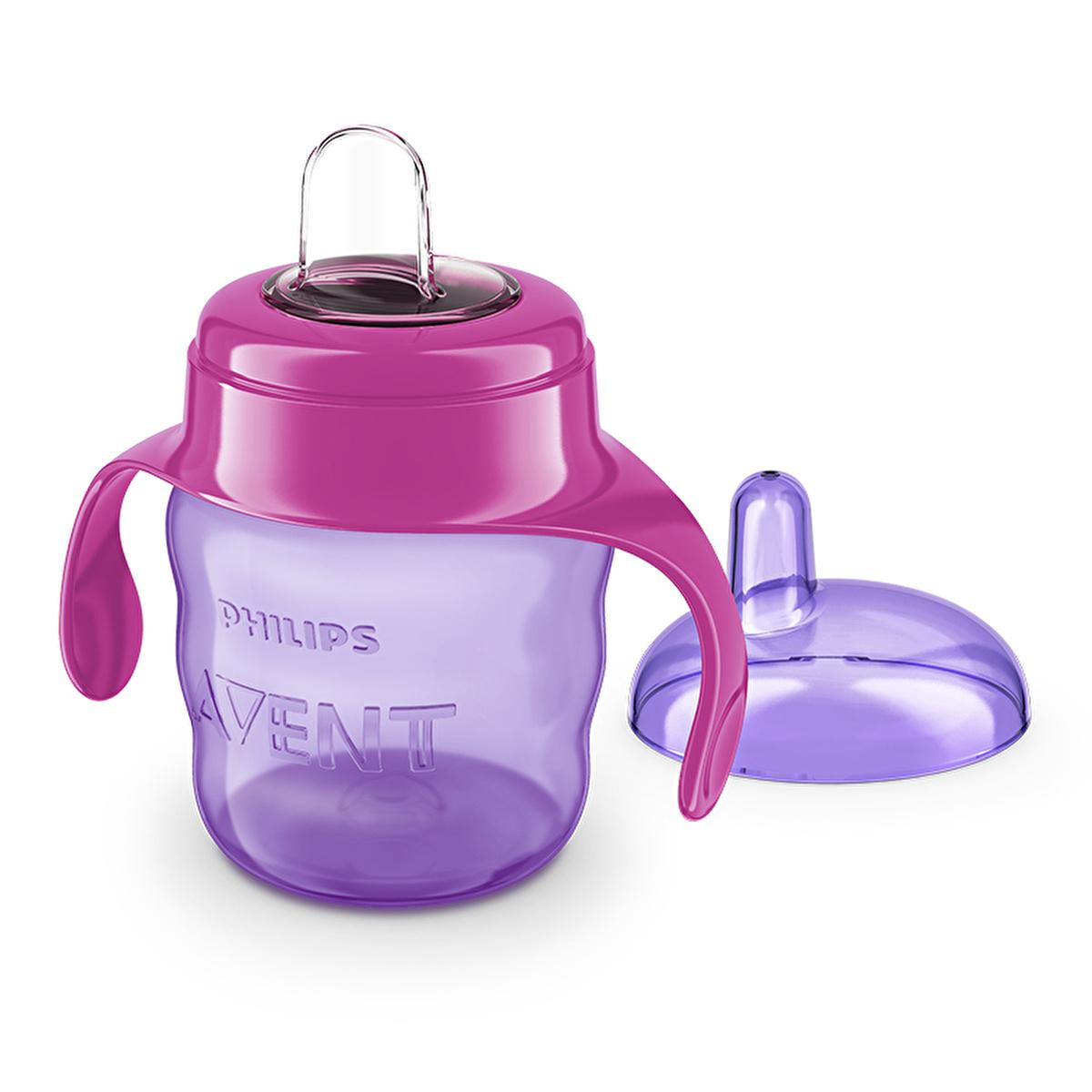 Philips Avent Sippy Cup for Baby Girls 6+ Months - Leak Proof Training Cup, 7 oz - Easy Grip, BPA Free by Beauty Care Bag