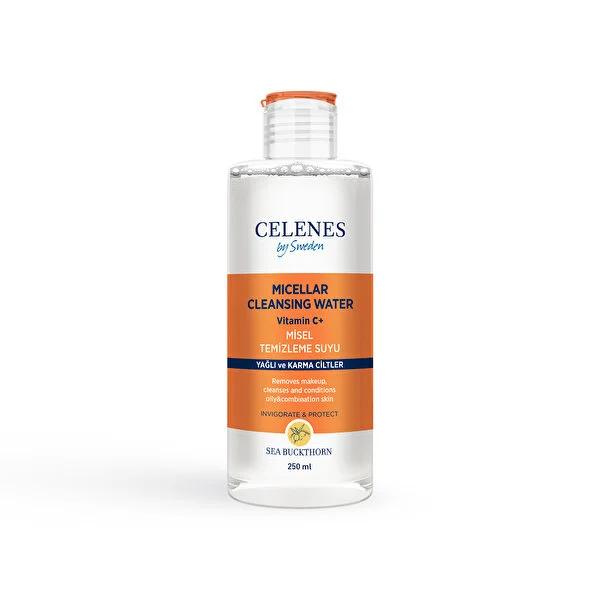 Celenes Sea Buckthorn Micellar Cleansing Water: Gentle Makeup Remover & Face Cleanser for Oily & Combination Skin - Alcohol & Paraben-Free by Beauty Care Bag