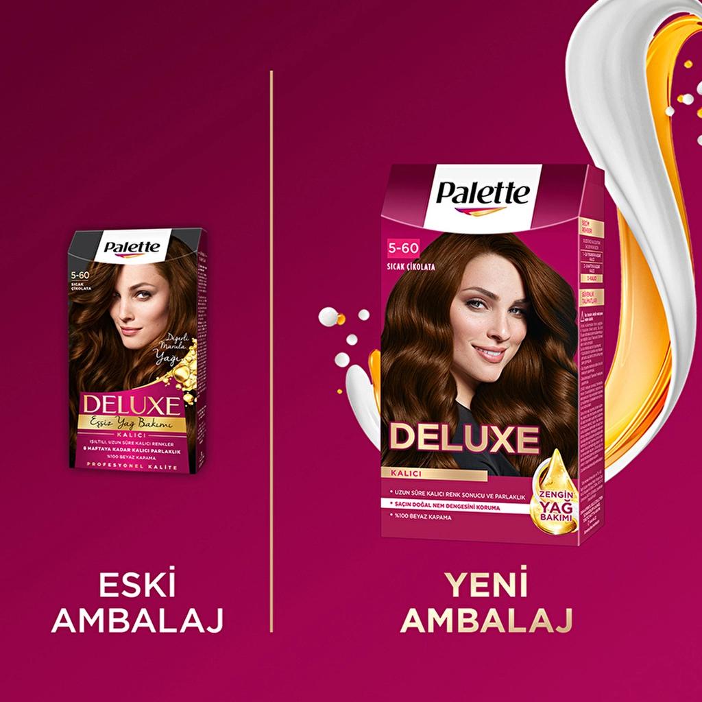 Palette Deluxe Hair Dye 5-60 Warm Chocolate by Beauty Care Bag