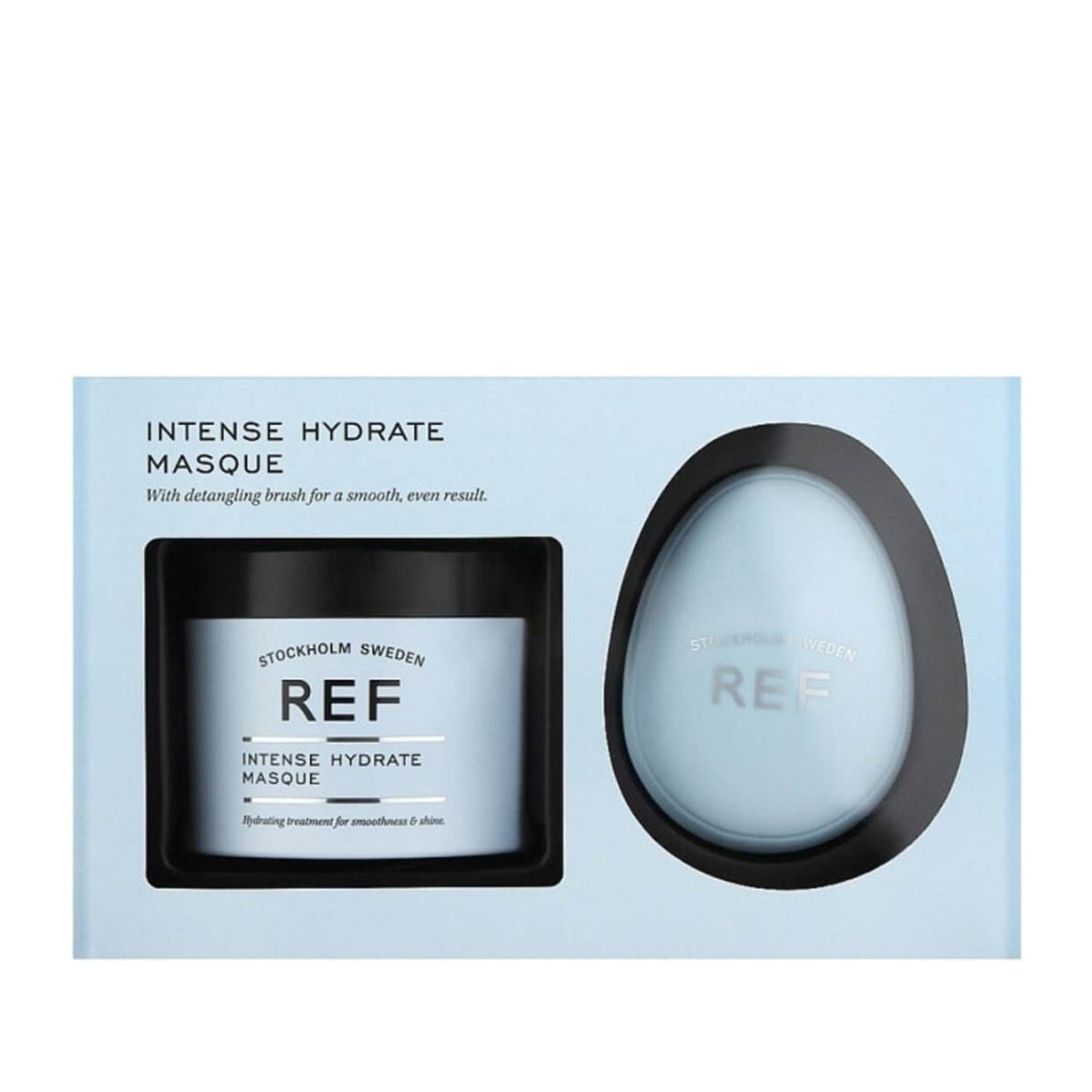 REF Intense Hydrate 250ml Hair Care Mask with Application Comb - Moisturizing Hair Treatment for Dry or Damaged Hair by Beauty Care Bag
