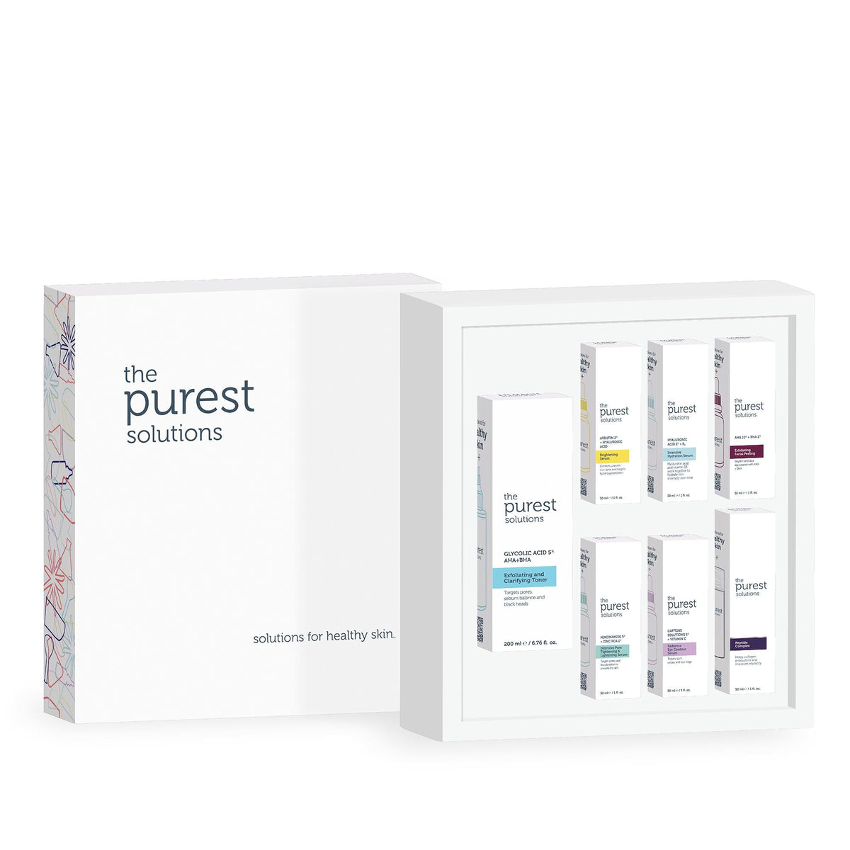 The Purest Solutions 7-Piece Skincare Set - Comprehensive Skincare Routine for All Skin Types by Beauty Care Bag