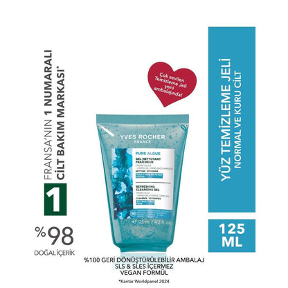 Pure Algue Hydrating Antioxidant Face Wash Gel 390ml by Beauty Care Bag