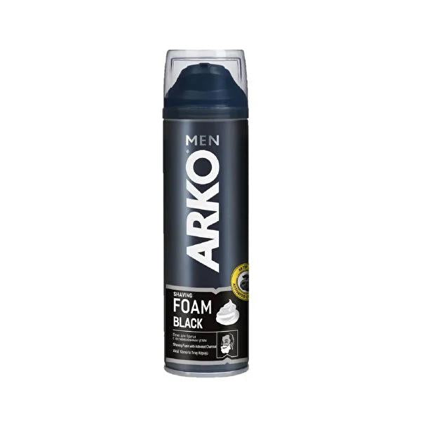 Arko Men shaving foam with activated charcoal, 200ml