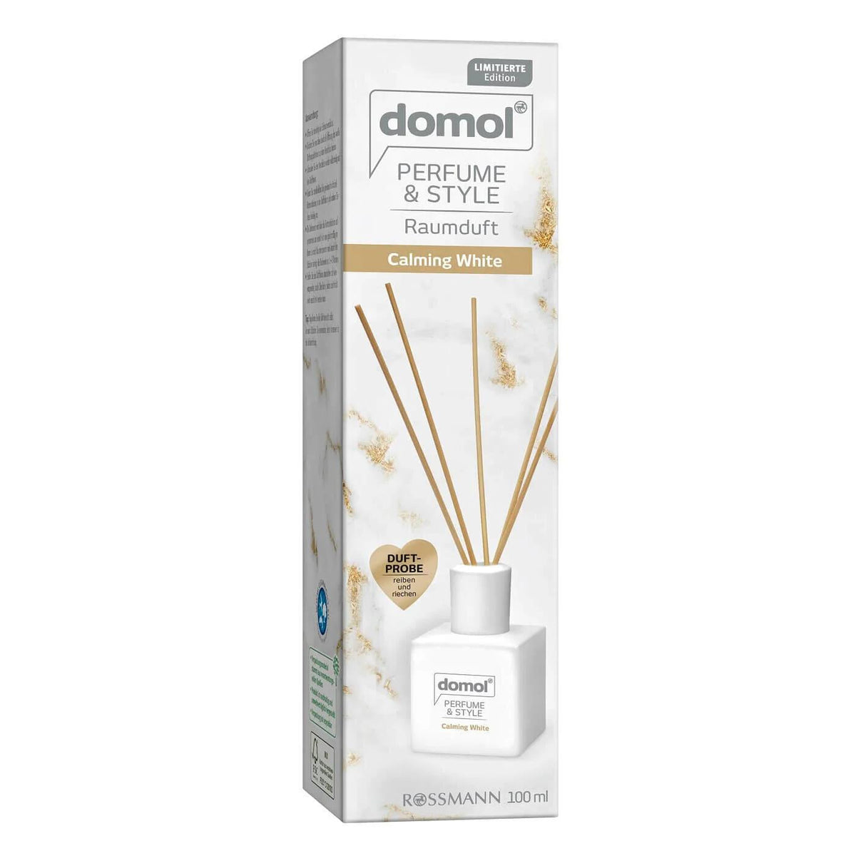 Domol Calming White Reed Diffuser with White Flowers 100 ml by Beauty Care Bag