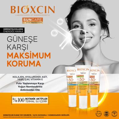 Bioxcin Sunscreen for Skin Prone to Spots - SPF 50+, Anti-Aging, Non-Greasy, Water-Resistant - Ideal for Sensitive Skin by Beauty Care Bag