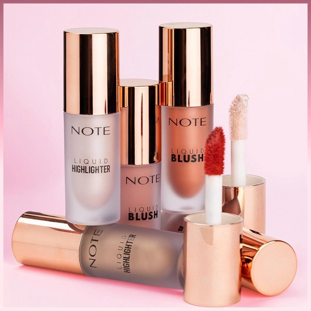 Note Liquid Highlighter Moisturizing Glow 100 Soft Pink by Beauty Care Bag