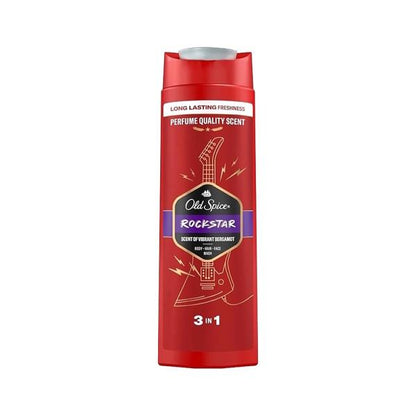 Old Spice Rockstar 3-in-1 Wash for Hair, Face & Body 400 ml by Beauty Care Bag