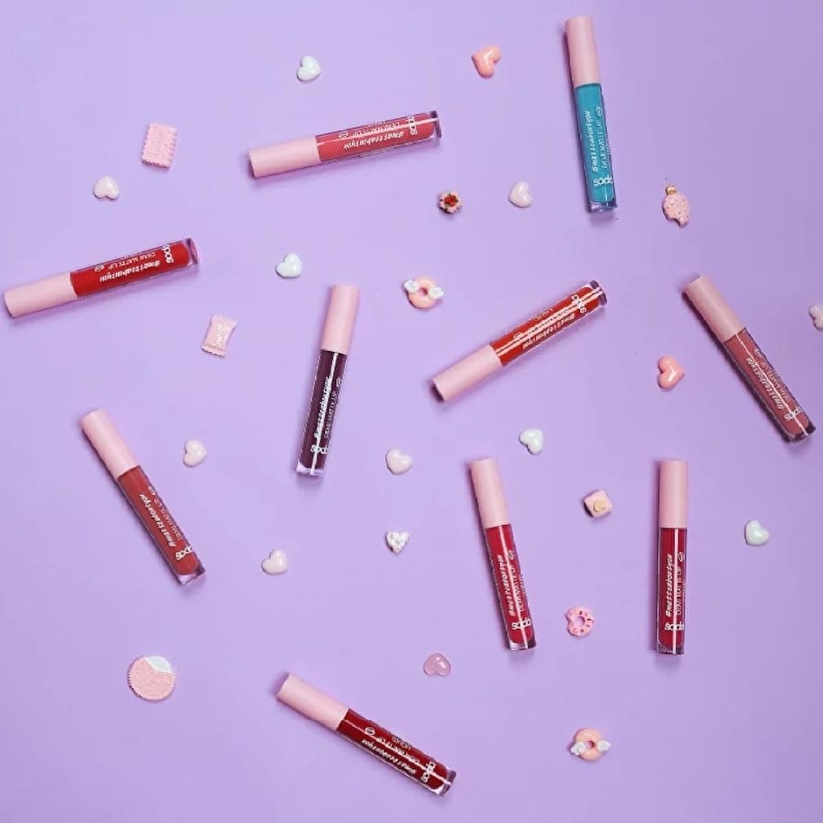 Soda Liquid Lipstick - Demi Matte Finish, Long Lasting Lip Color for Women by Beauty Care Bag