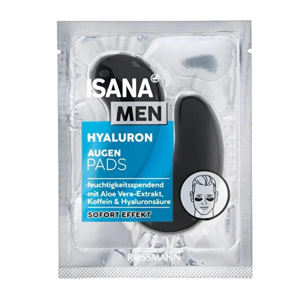 Isana Men: Hydrogel Eye Patches - Reduce Dark Circles, Puffiness & Intense Hydration | Hyaluronic Acid, Aloe Vera, Caffeine by Beauty Care Bag