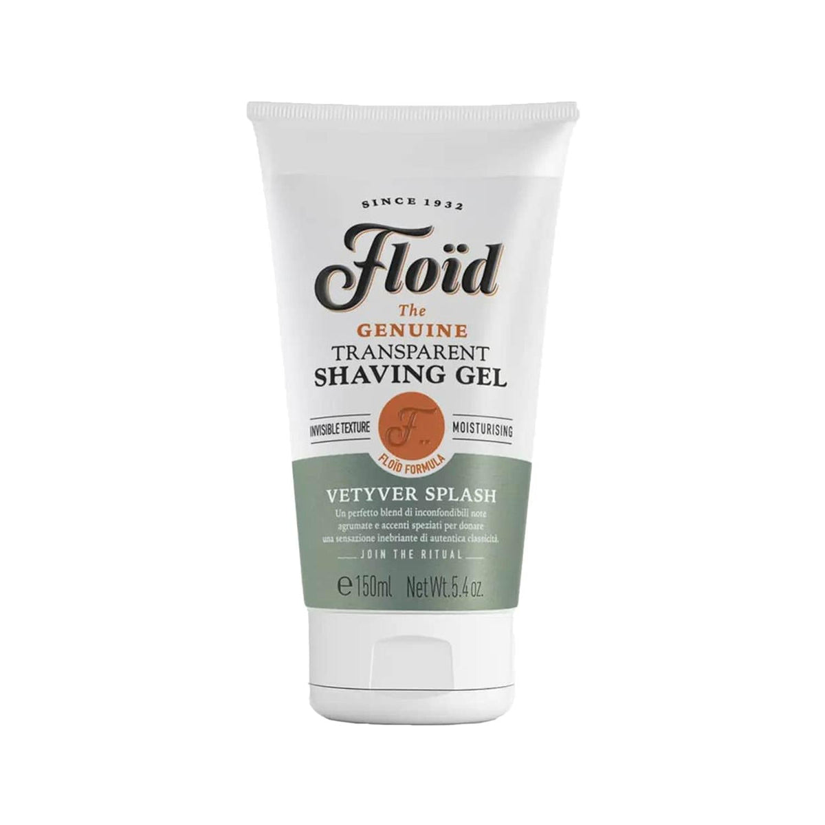 Floid Vetyver Splash Transparent Shaving Gel 150ml - Refreshing Vetiver Scented Shaving Gel for Men and Women by Beauty Care Bag