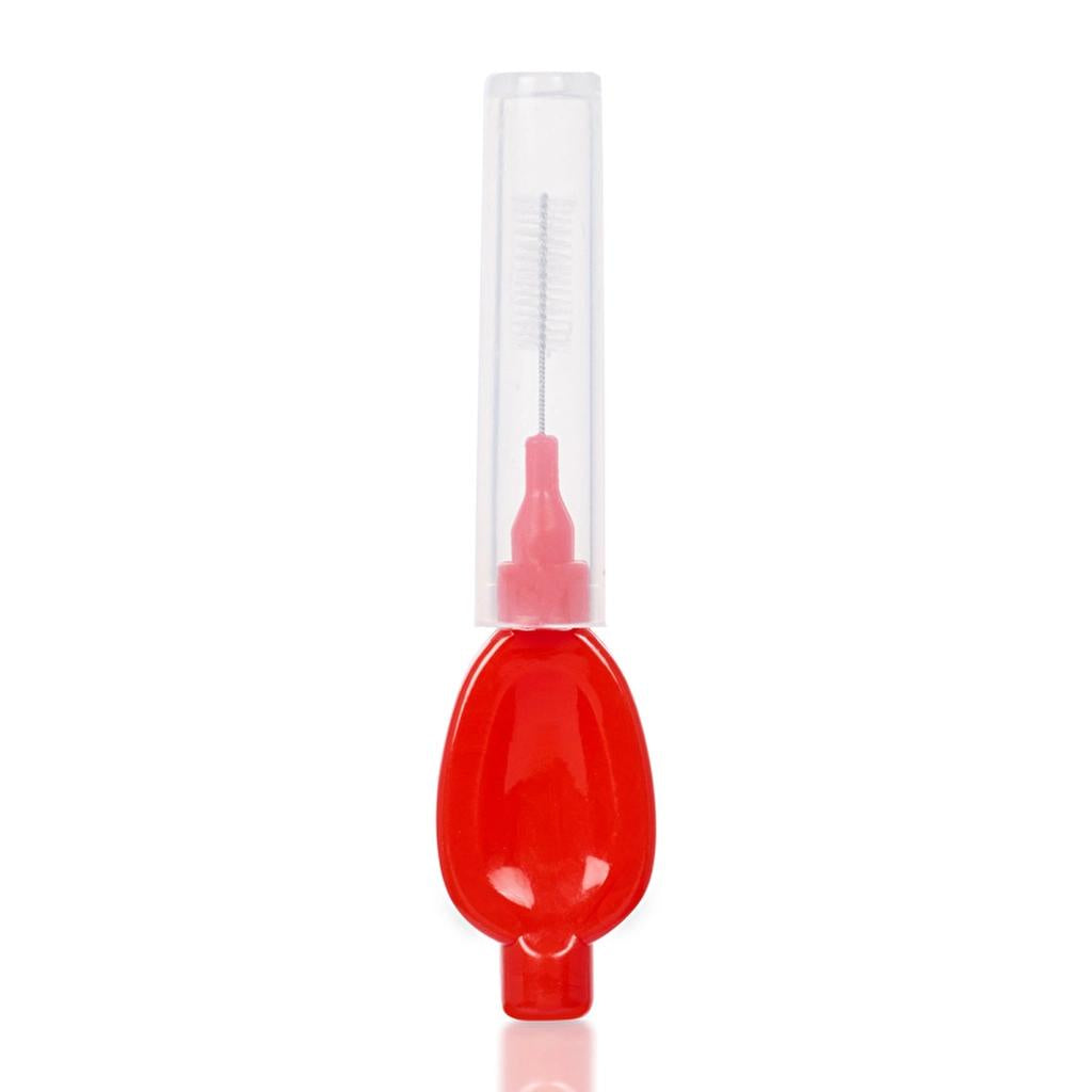 Benri Dent Red Interdental Brushes for Tight Spaces 0.50 mm 6-Pack by Beauty Care Bag