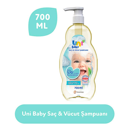 Uni Baby Natural Hypoallergenic Baby Shampoo & Body Wash - Gentle, Moisturizing, Dermatologically Tested - 23.69 fl oz by Beauty Care Bag