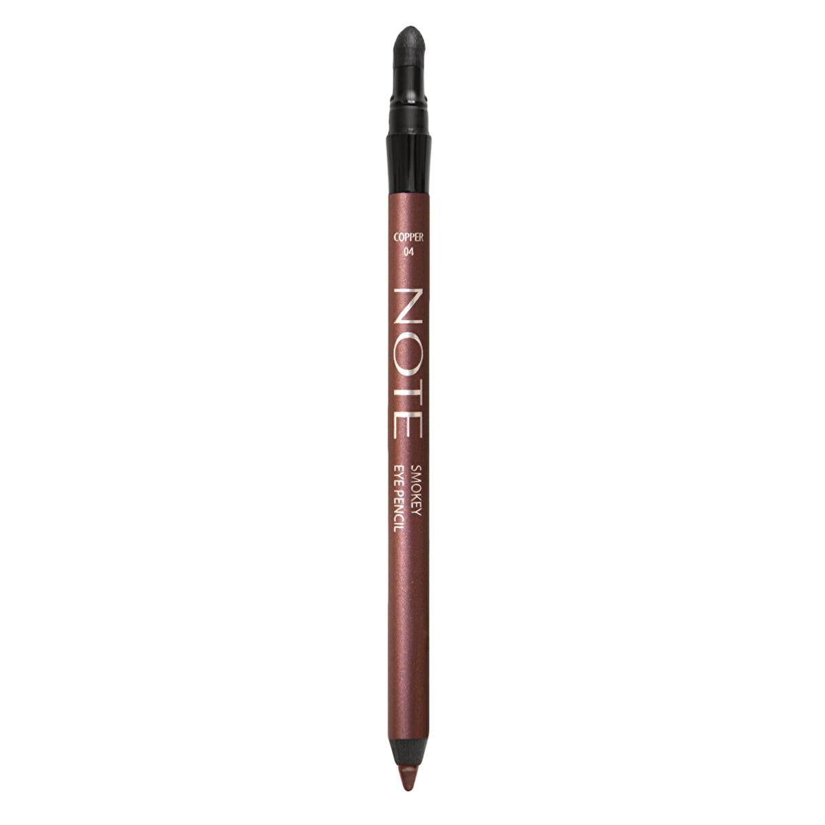Note Smokey Eye Pencil 04 Copper - Long Lasting, Water Resistant, Blendable Copper Eye Pencil for Sensitive Eyes by Beauty Care Bag