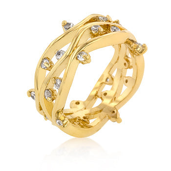 Avera Gwen 1 Carat Cubic Zirconia Wide Floral Band by Avera Group