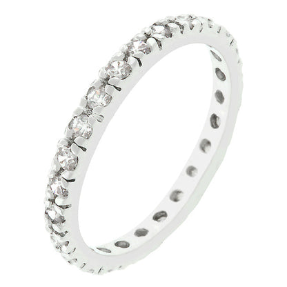 Avera Unique Wedding Set Petite Eternity Ring in Silver by Avera Group