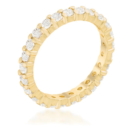 Avera Fitzgerald Cubic Zirconia Eternity Band Ring 5 / Silver by Avera Group