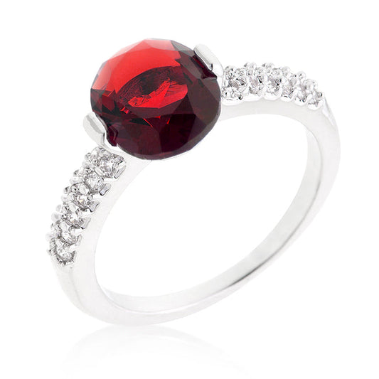 Avera Coronation Engagement Ring In 18k Gold Plated Silver by Avera Group
