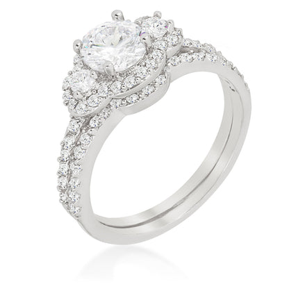 Avera Fancy Wedding Set 5 / Silver Stackable Ring Collection by Avera Group