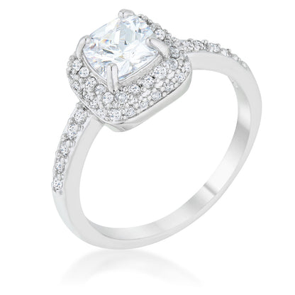 Avera Serena 1.5ct Cubic Zirconia Art Deco Ring by Avera Group