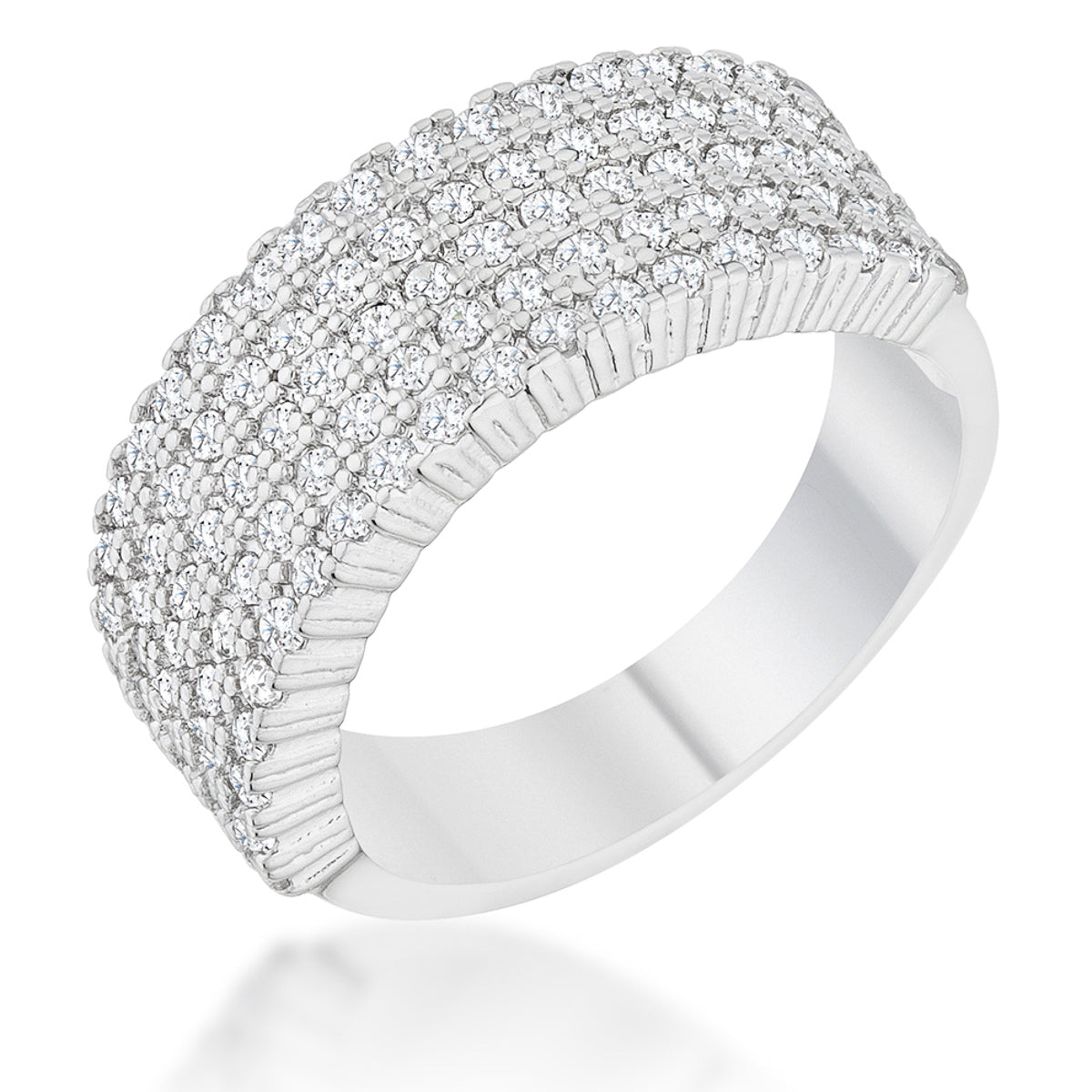 Avera Gwen 1 Carat Cubic Zirconia Wide Floral Band by Avera Group