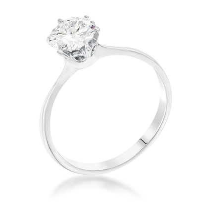 Avera 1 Carat Single Stone Cz Classic Solitaire Ring by Avera Group
