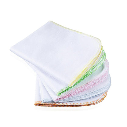 Babyjem Baby Bib - 10 Pack Soft Cotton Face Cloths for Newborns - Gentle, Absorbent, and Portable Baby Essentials by Beauty Care Bag
