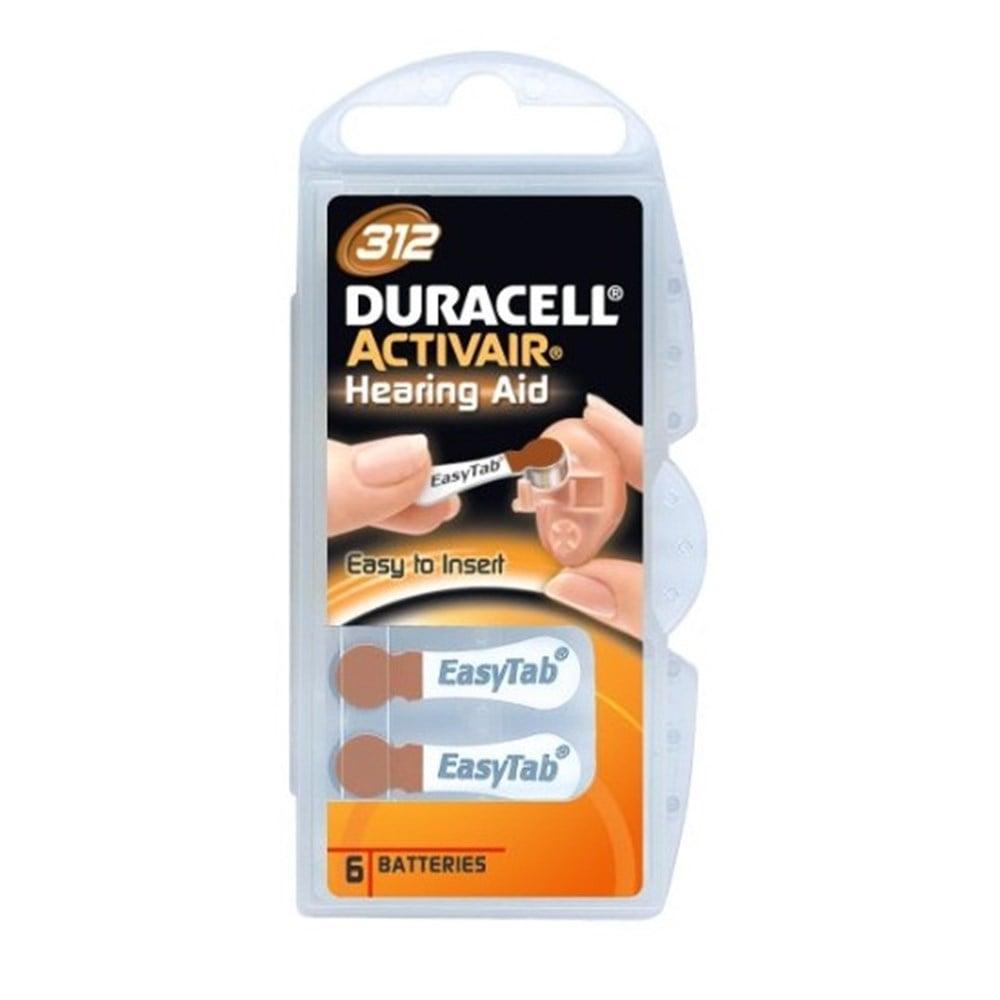 Duracell Activair Size 312 Hearing Aid Batteries Long Lasting by Beauty Care Bag