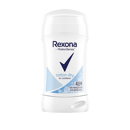 Rexona Women's Deodorant Stick Cotton Dry - Long-Lasting Freshness, 48hr Protection by Beauty Care Bag