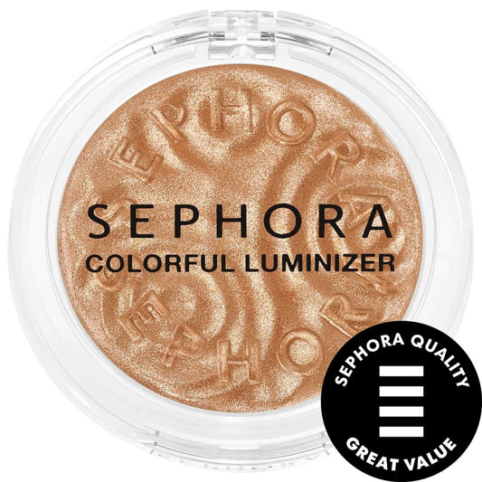 Sephora Colorful® Powder Luminizer: Vegan Cruelty-Free Highlighter for Radiant Skin | Long-Wear Illuminating Face Makeup by Beauty Care Bag