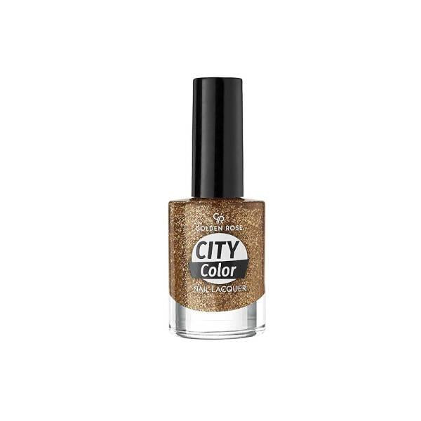 Golden Rose City Color Glitter Nail Lacquer No:107 10.2ml by Beauty Care Bag