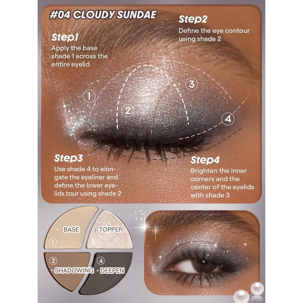 Sheglam Daydreamer Mini Eyeshadow Palette Cloudy Sundae by Beauty Care Bag