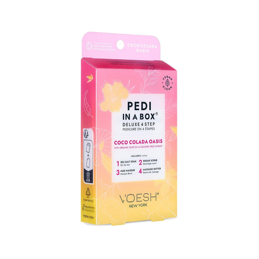 Voesh New York Pedi In A Box Coco Colada 4-Step Pedicure Set by Beauty Care Bag