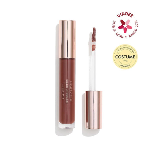 Gosh Peptide Lip Gloss 006 Brownie - Hydrating Shine 4ml by Beauty Care Bag
